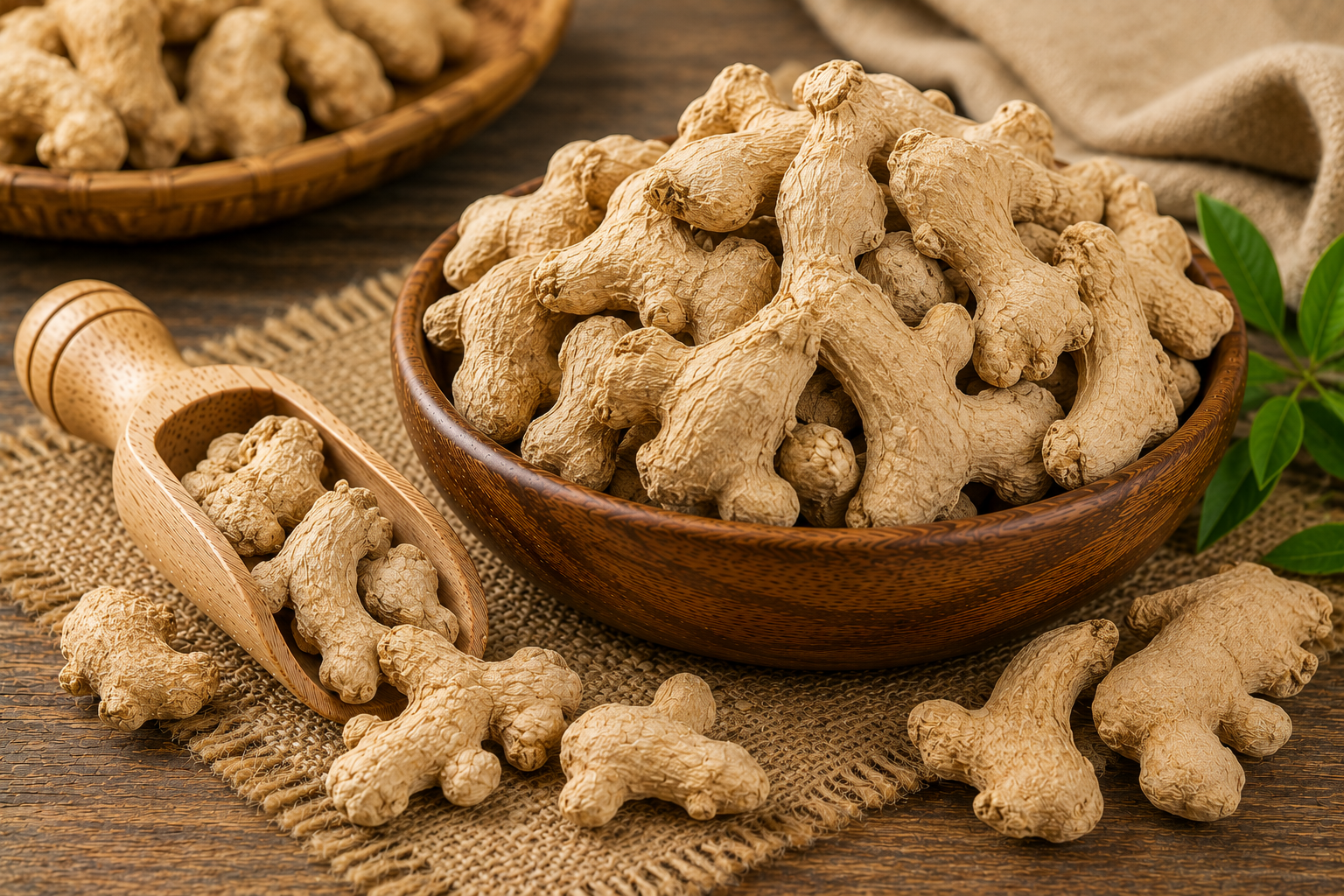 Dried Ginger (Whole) Manufacturers in Ghaziabad